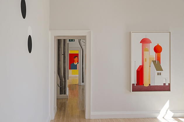 The present work installed at Nicolas Party, Boys and Pastel, Inverleith House, Royal Botanic Garden Edinburgh, May 2 – June 21, 2015. Image: Courtesy of Inverleith House, Edinburgh, Photo: Michael Wolchover, Artwork: © 2021 Nicolas Party
